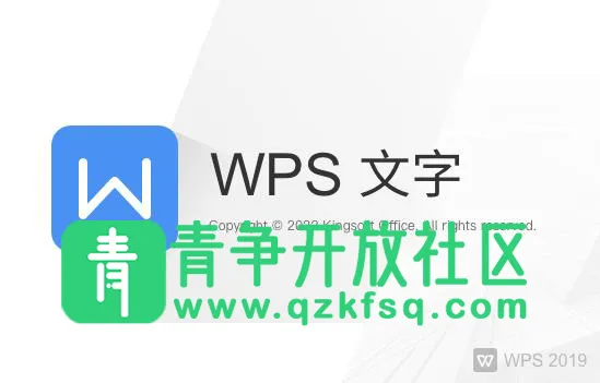 WPS 2019专业增强版-青争开放社区