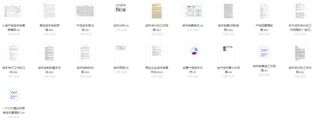 图片[1]-成本核算系统模板资料文档-青争开放社区