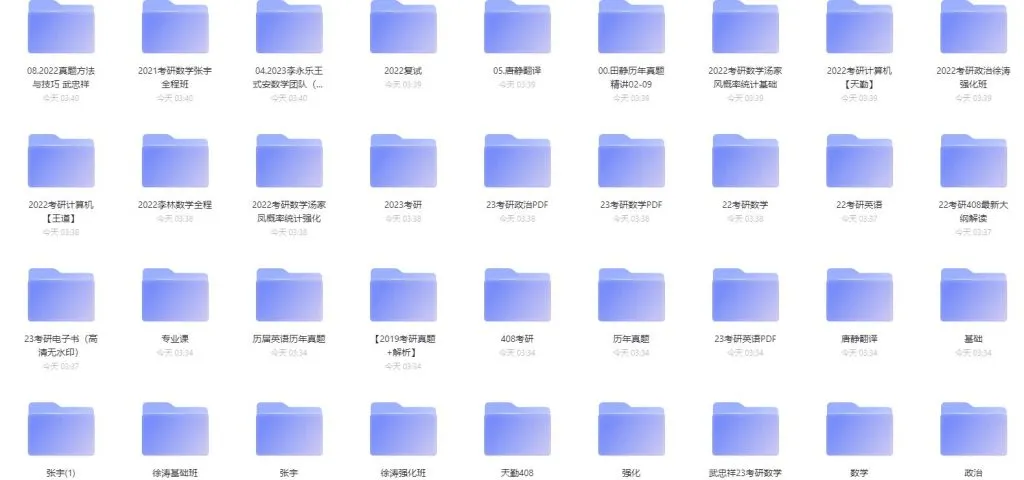 大学考研VIP学习资料大合集【1.8TB】-青争开放社区